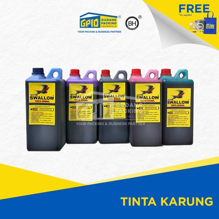 

AqibSaza SWALLOW - Tinta Karung Hitam/ Merah/ Hijau/ Biru/ Violet (FREE Botol)