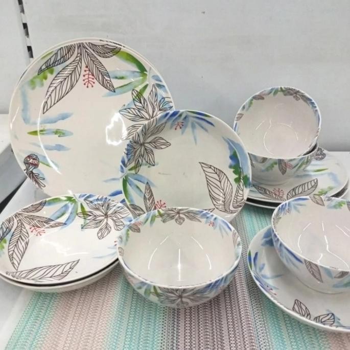 PROMO! Dinner set royal heritage collection fine porcelain 12 pcs eksklusif