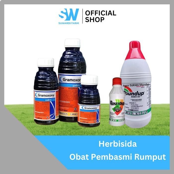 Pembasmi Rumput Liar & Gulma Herbisida Gramoxone Roundup 1 Liter