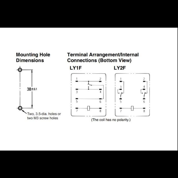 Relay Omron Ly2F Ac220/240