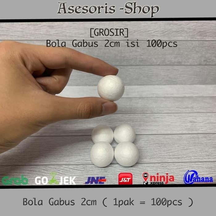 

BOLA GABUS STYROFOAM UKURAN 2CM ISI 100PCS