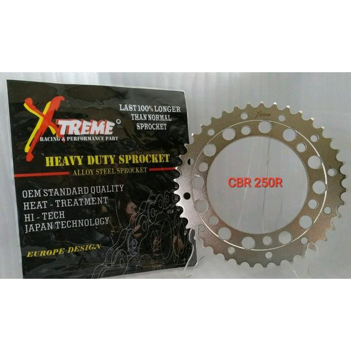 GIR BELAKANG XTREME HONDA CBR 250R 520H - 36 37 38 39 40