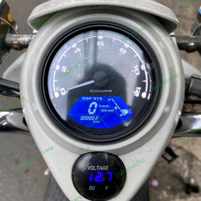 speedometer digital scoopy karbu