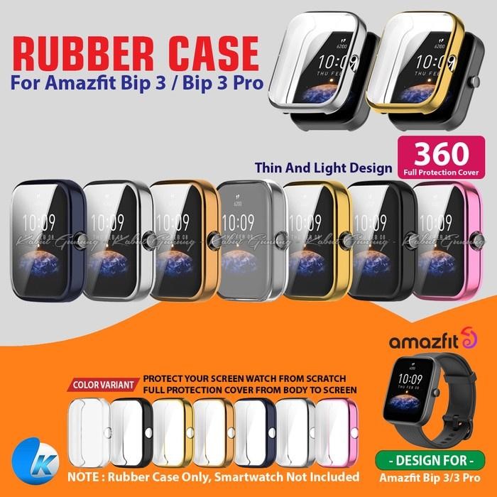 Siap- Bumper Shell Rubber Case Tpu For Amazfit Bip 3 / Amazfit Bip 3 Pro
