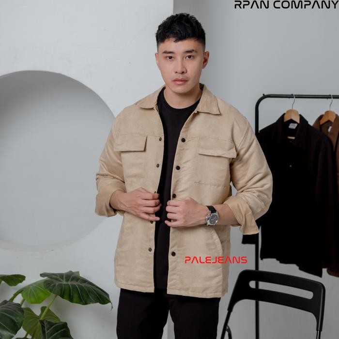Trucker Suede Jacket Rpan Company / Jaket Suede Premium / Suede Shirt Jacket / Jaket Brooklyn. Promo