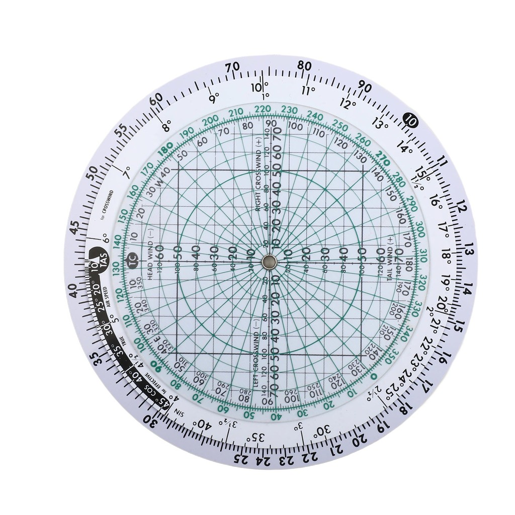 BEST Flight Ruler E6B-R Flight Computer Aviation Plotter Slide Rule For Aviation Flight Train Circul