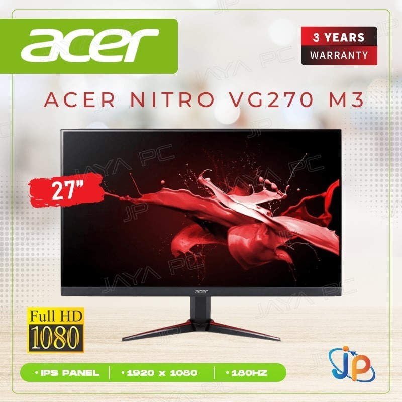 Monitor Acer Nitro LED IPS VG270 M3 - Full HD 27" Inch
