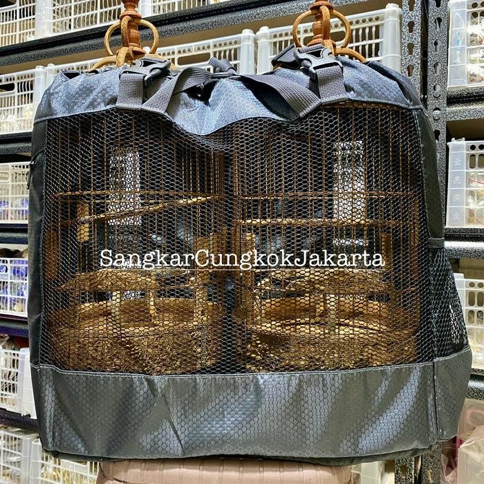 Tas Sangkar Cungkok D22 Longchim Pleci Auriventer Mata Puteh ISI 2