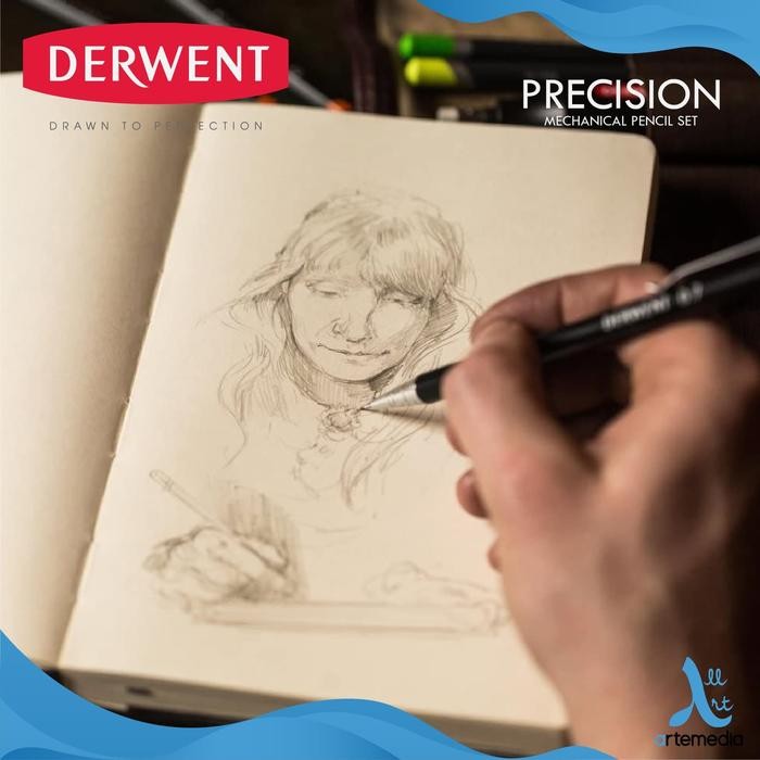 

Ready- Pensil Mekanik Derwent Precision Mechanical Pencil Set