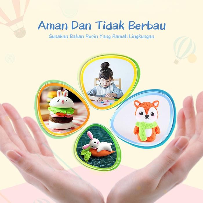 

Ready- [Ready] Aimilo Clay Kotak Hadiah Untuk Mainan Anak Isi 12 Pcs Clay Warna Mainan Edukasi Anak