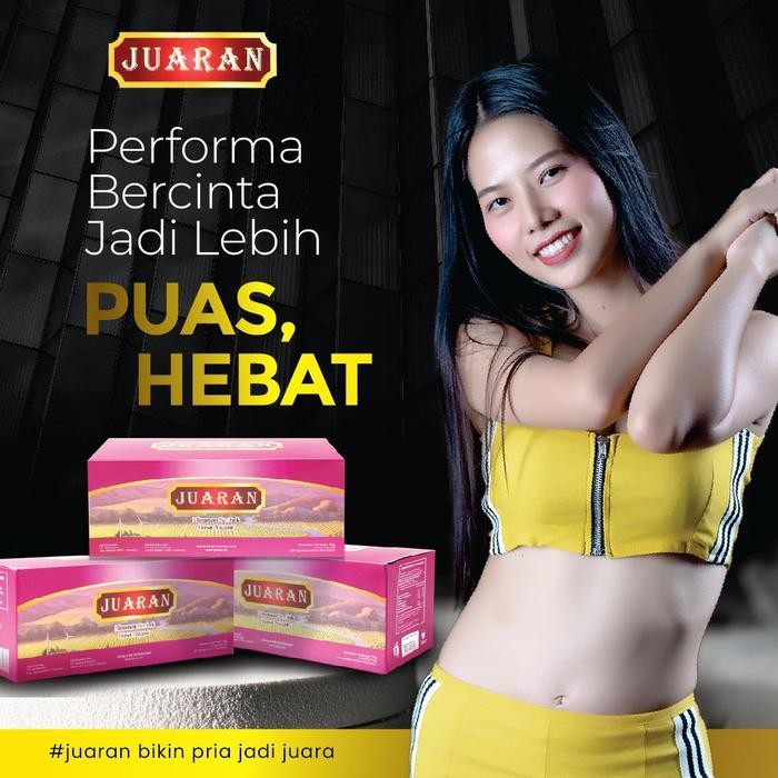 TERBARU Juaran Asli Jamu Kuat Herbal Ginseng Rasa Anggur Suplemen Serbuk Meningkatkan Stamina Pria