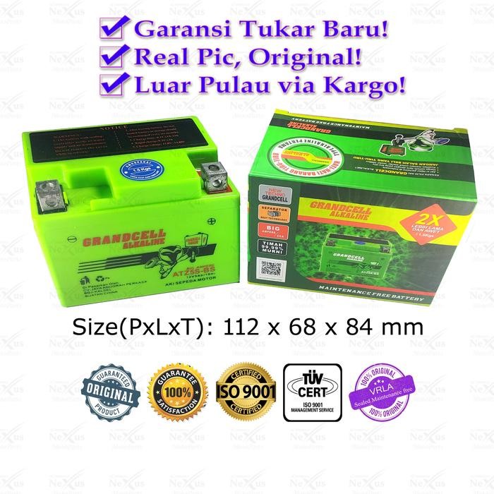 Aki Motor Alkaline Atz5S-Bs Gtz5 Ytz5 / 12V 5A Karisma Supra Beat Mio