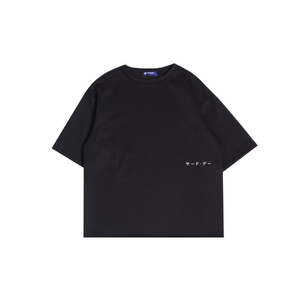 【COD】kaos oversize pria tebal bahan scuba "katakana rib" merah maroon putih khaki navy hitam MTR30 M