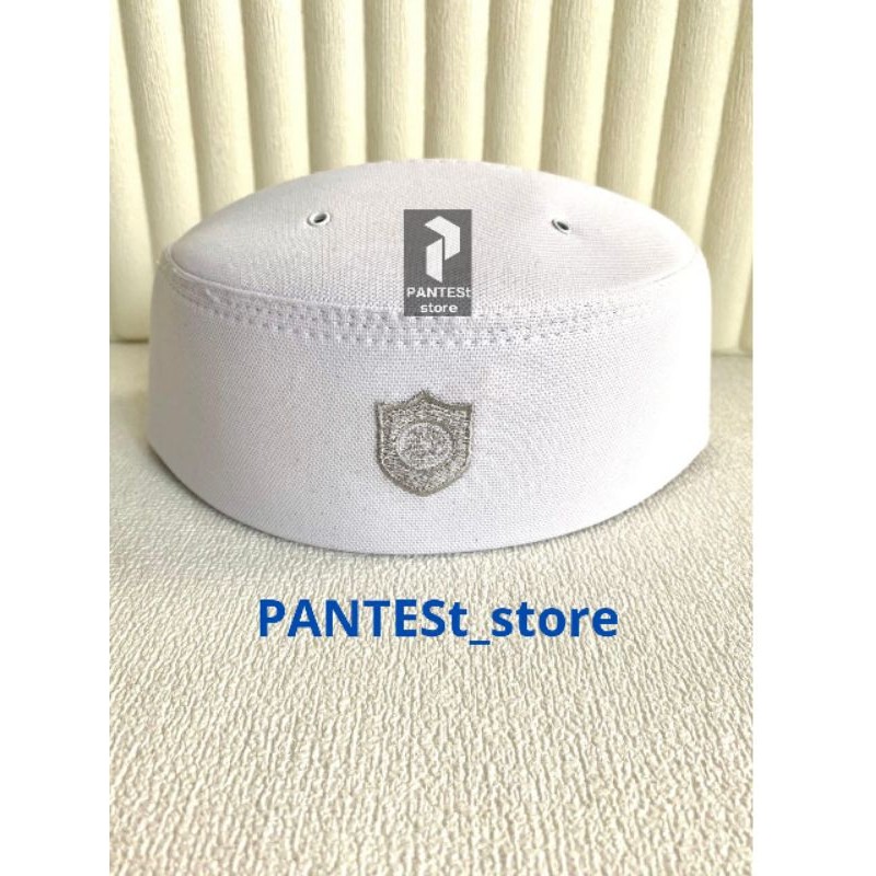 bestpromo peci logo bordir malaysia/peci haji putih/busana pria muslim