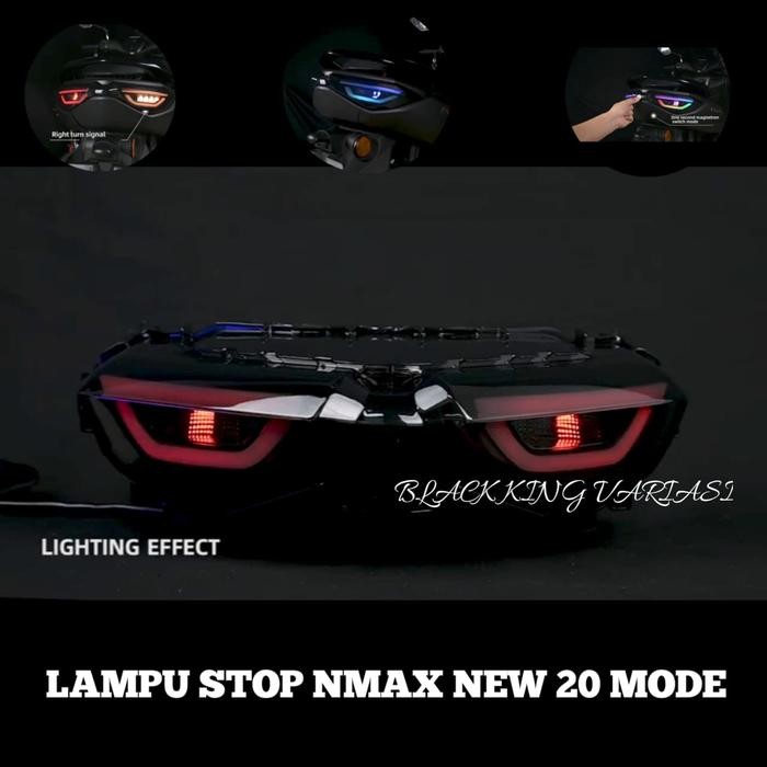 Lampu Stop Nmax New Rgb 20 Mode Lampu Stop Belakang N Max New 20 Mode Lampu Rgb All New Nmax 2020
