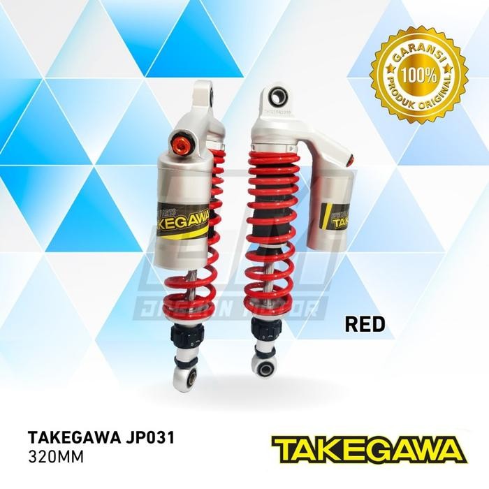 Shock Tabung Jp031 320Mm Takegawa Forging Merah Hitam