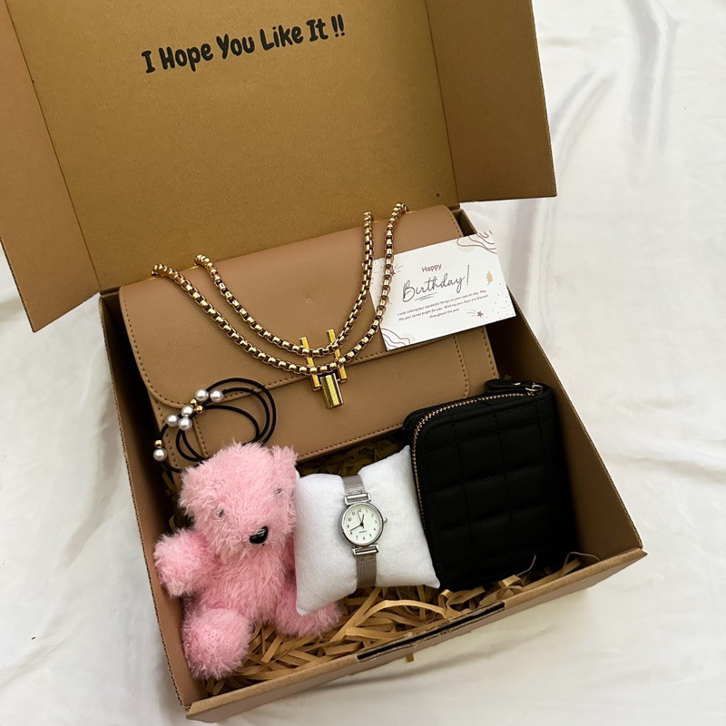 

Cuci Gudang [B7670]Hampers Gift Box Tas Cewek Kado Ulang Tahun/Kado Pacar/Kado Wedding/Kado