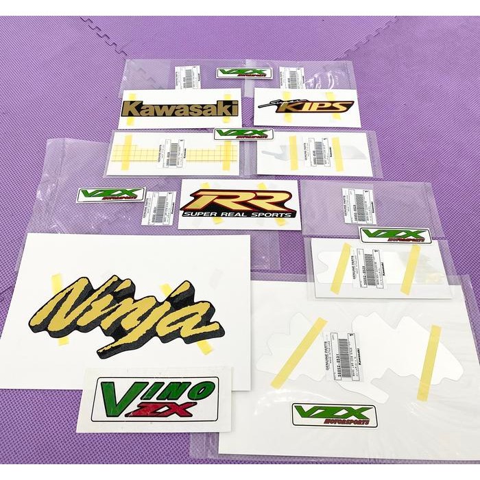 Stiker Striping Decal Ninja Rr 150 Old Cbu Hitam Original Kawasaki