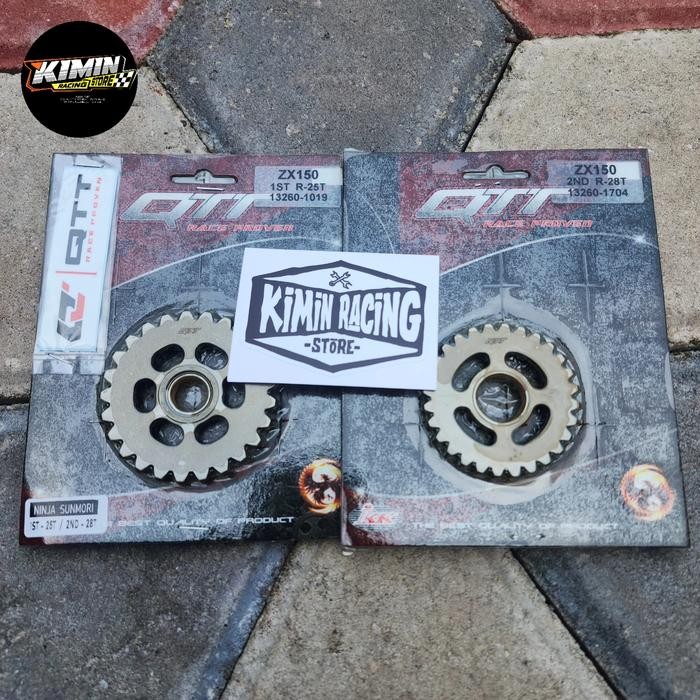 Gear Rasio Qtt Ninja R / Rr 150 Sunmori : 1St : Std 25, 2Nd : Std 28 Gigi Ratio Ninja 150 R / Rr Zx