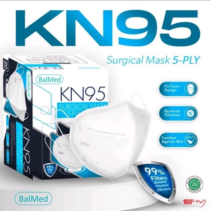 Masker Balmed KN 95 Premium 5 Ply - Masker Berkwalitas