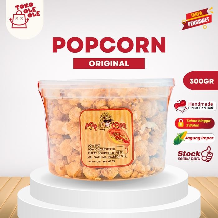 

Pop U Corn Popcorn Rasa Original Caramel (300 gram)