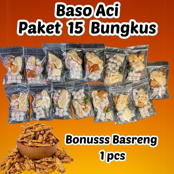 

baso aci 15 pcs / baso aci isi 15 pcs / baso aci paket 15 bungkus Food Makanan Instan Pedas