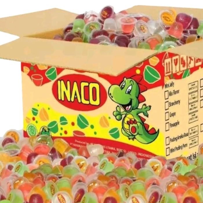 

INACO Jelly 1 kg Fresh Varian Rasa Buah Mix - Makanan Sehat - Jeli, Food Cemilan Menyegarkan Puding
