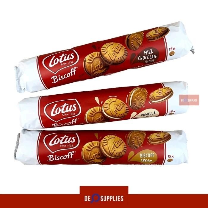 

Biskuit Biscoff Sandwich Cookies 150gr - Lotus Biscuit Choco Vanilla - Biscoff Cream