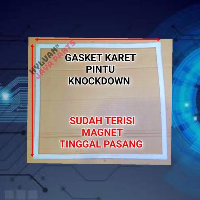 Ready GASKET KARET PINTU KULKAS MINI MIDEA KNOCK DOWN 45 X 44 Cm