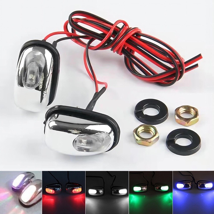 Purvisco - Mata Air Wiper 2Pcs /Washer Nozzle Wiper Mobil + Lampu