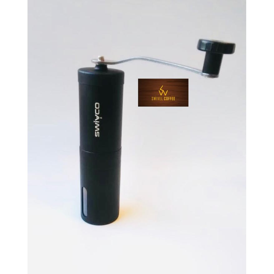 Coffee Grinder Manual Stainless Black Swivco , CG-SW5003.