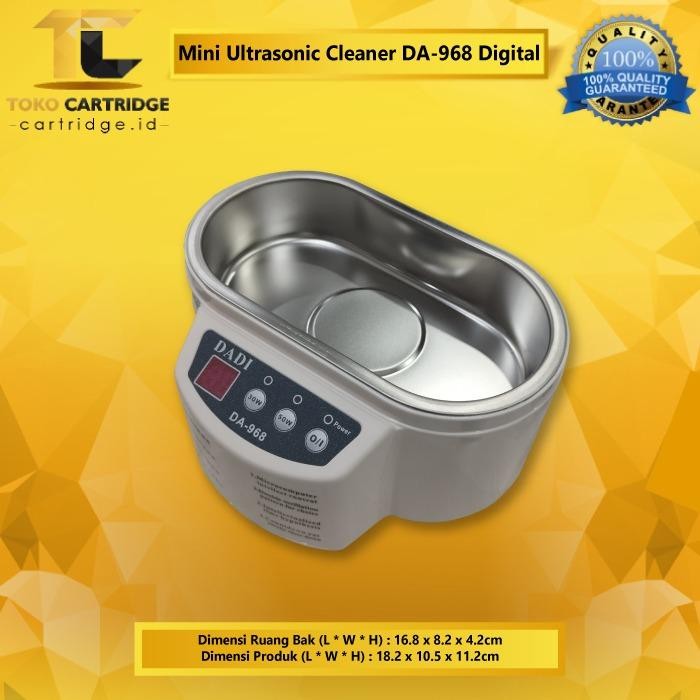 Mini Ultrasonic Cleaner DADI DA-968 + Timer Murah Pembersih Elektronik