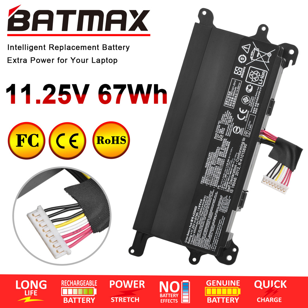 6000mAh 67Wh A32N1511 Laptop Battery for Asus ROG G752 G752VL G752VT G752VM G752VT G752VY 0B110-0037