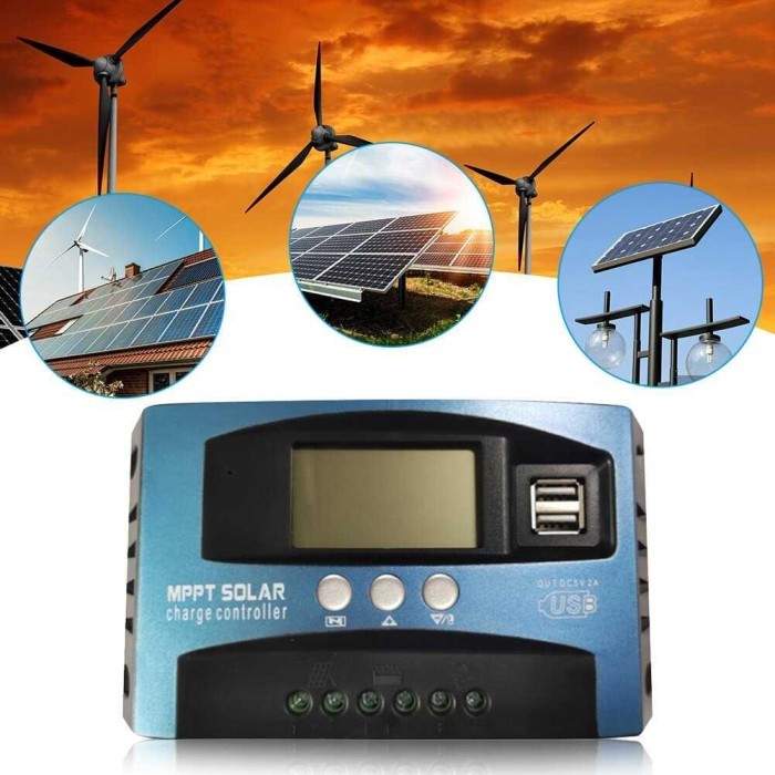 Scc Mppt 60 A 60A Solar Charger Controller Lcd 12/24V Mps36