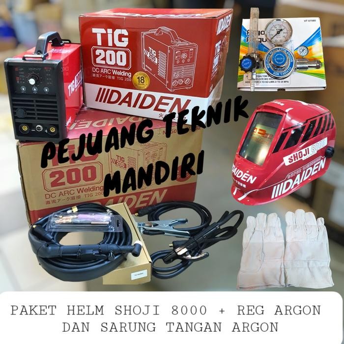 MESIN LAS ARGON DAIDEN TIG 200 PULSE / TRAFO LAS ARGON DAIDEN TIGI 200