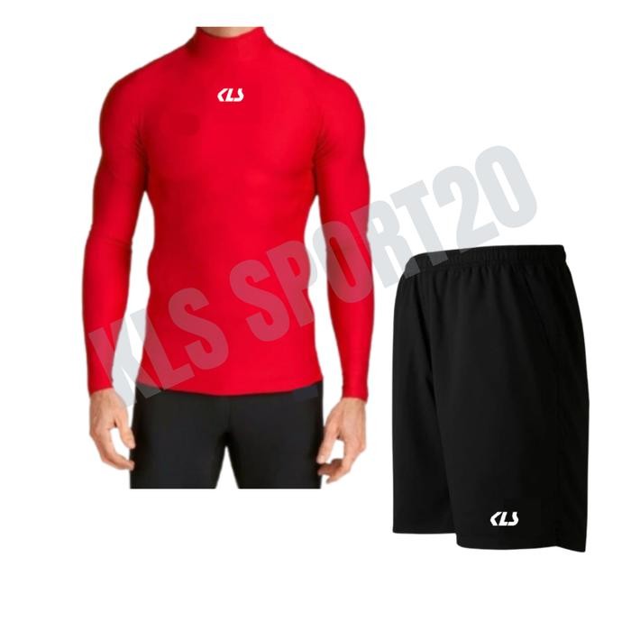 Baselayer Celana Setelan Olahraga Pria Wanita Set Pakaian Running Gym
