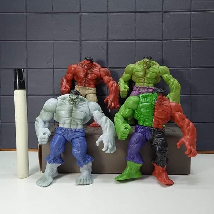 Mainan action figure Hulk family green hulk red hulk grey hulk hulk co