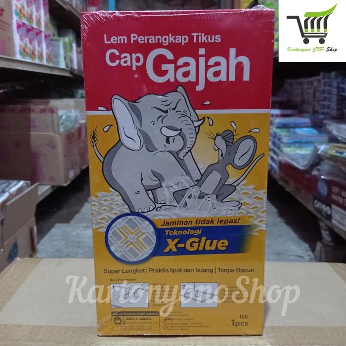 Lem Tikus Cap Gajah Papan / Buku Isi 6 pcs - Grosir