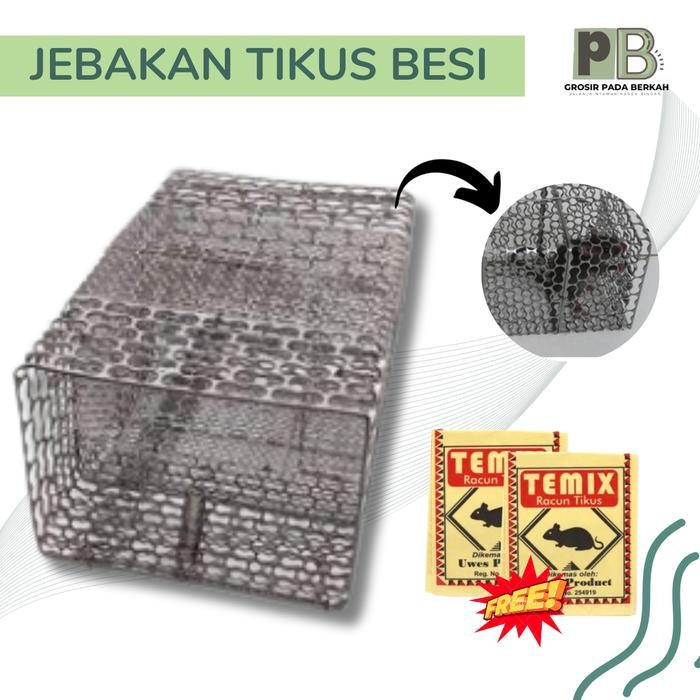 Jebakan Perangkap Tikus Besi Tebal Perangkap Tikus Bahan Besi Tebal Kurungan Tikus Plat Besi