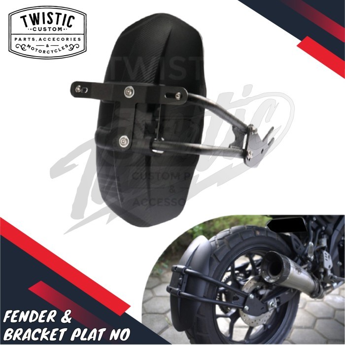 Spakbor Mudguard Belakang Motor Custom XSR 155 Model WR3 Universal