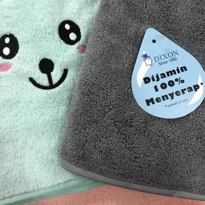 YOK DI ORDER HANDUK MANDI BAYI/HANDUK MANDI ANAK MICRO FIBER UK 50X100 MERK DIXON