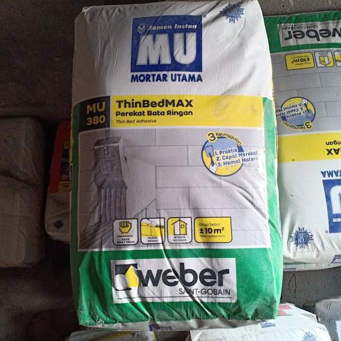 MU 380 / Perekat bata ringan MU380 / Lem Hebel *