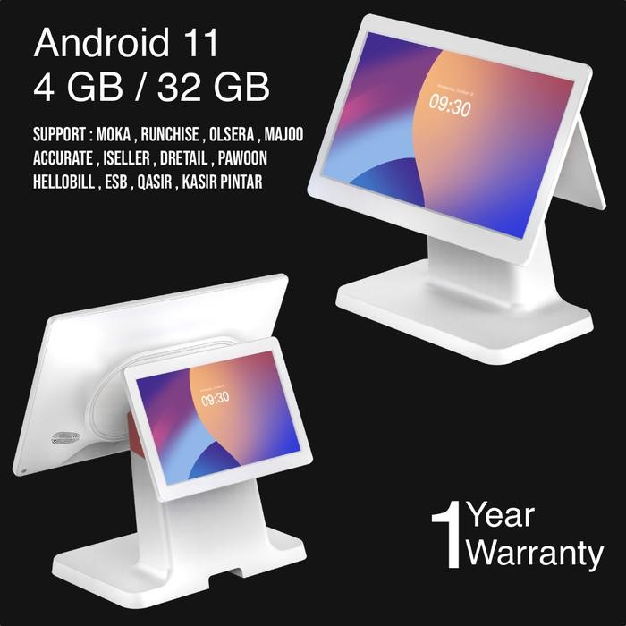 

SendToday- Mesin Kasir Android 11 Comson D3 Dual Screen 15.6 ' + 10.1 Inch 4 Gb / 32 Gb Warranty