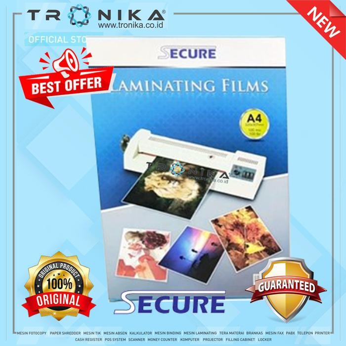 

SendToday- Secure Plastik Laminating F4 (225X340Mm)