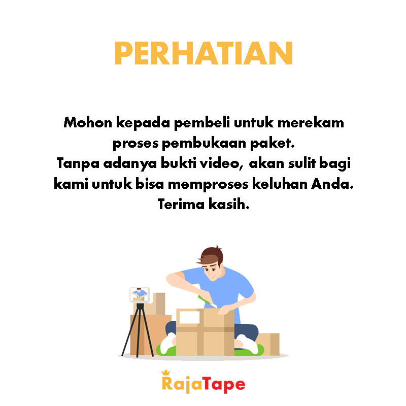 

KHUSUS / INSTANT (1 Karton) Lakban Unboxing Fragile 100 Yard x 45 Mm x 48 Mic Sticky N Strong (SNS)