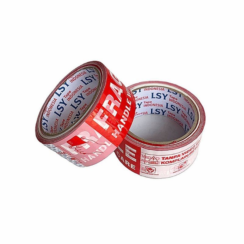 

lakban fragile unboxing mix 60yard 1 dus isi 48 roll LSY TAPE INDONESIA ( CBM )