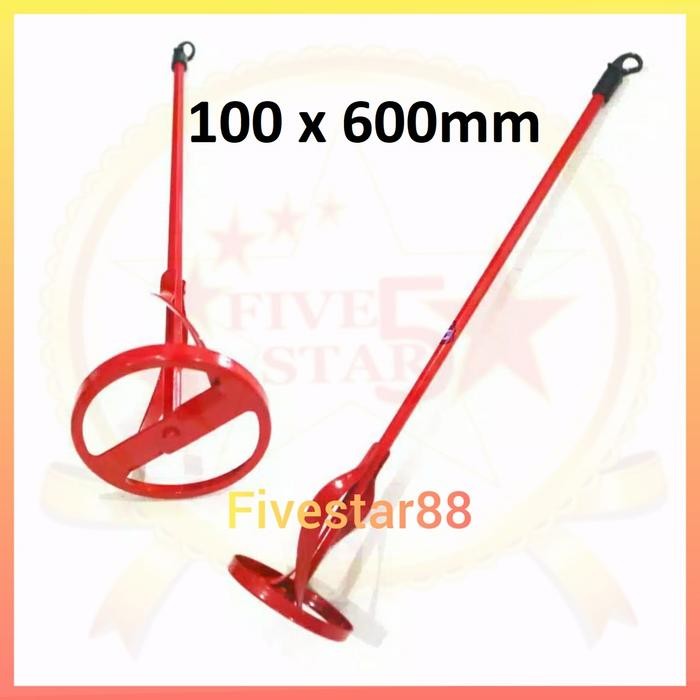 Tjapmata Pengaduk Cat 100 X 600Mm Alat Pengaduk Tjap Pengaduk Semen