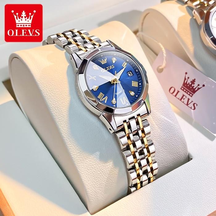 OLEVS Jam Tangan Wanita Anti Air Anak Perempuan Cewek Kecil Rantai Original Korea Casual Analog