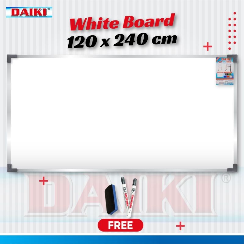 

Papan tulis putih uk 120x240 cm