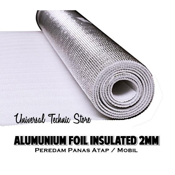 Aluminium Foil Insulated Penahan Peredam Panas Atap / Kap Mobil 2mm *